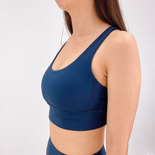 Load image into Gallery viewer, Butter Soft Sports Bra - Navy Blue
