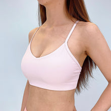 Load image into Gallery viewer, Textured Slim Sports Bra - Bubble Gum
