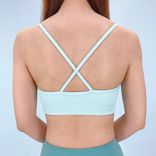 Load image into Gallery viewer, Textured Slim Sports Bra - Mint Green
