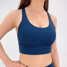 Load image into Gallery viewer, Butter Soft Sports Bra - Navy Blue
