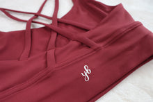 Load image into Gallery viewer, Butter Soft Sports Bra - Burgundy Red
