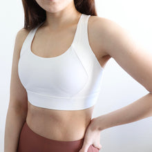 Load image into Gallery viewer, Preppy Sports Bra - Off White
